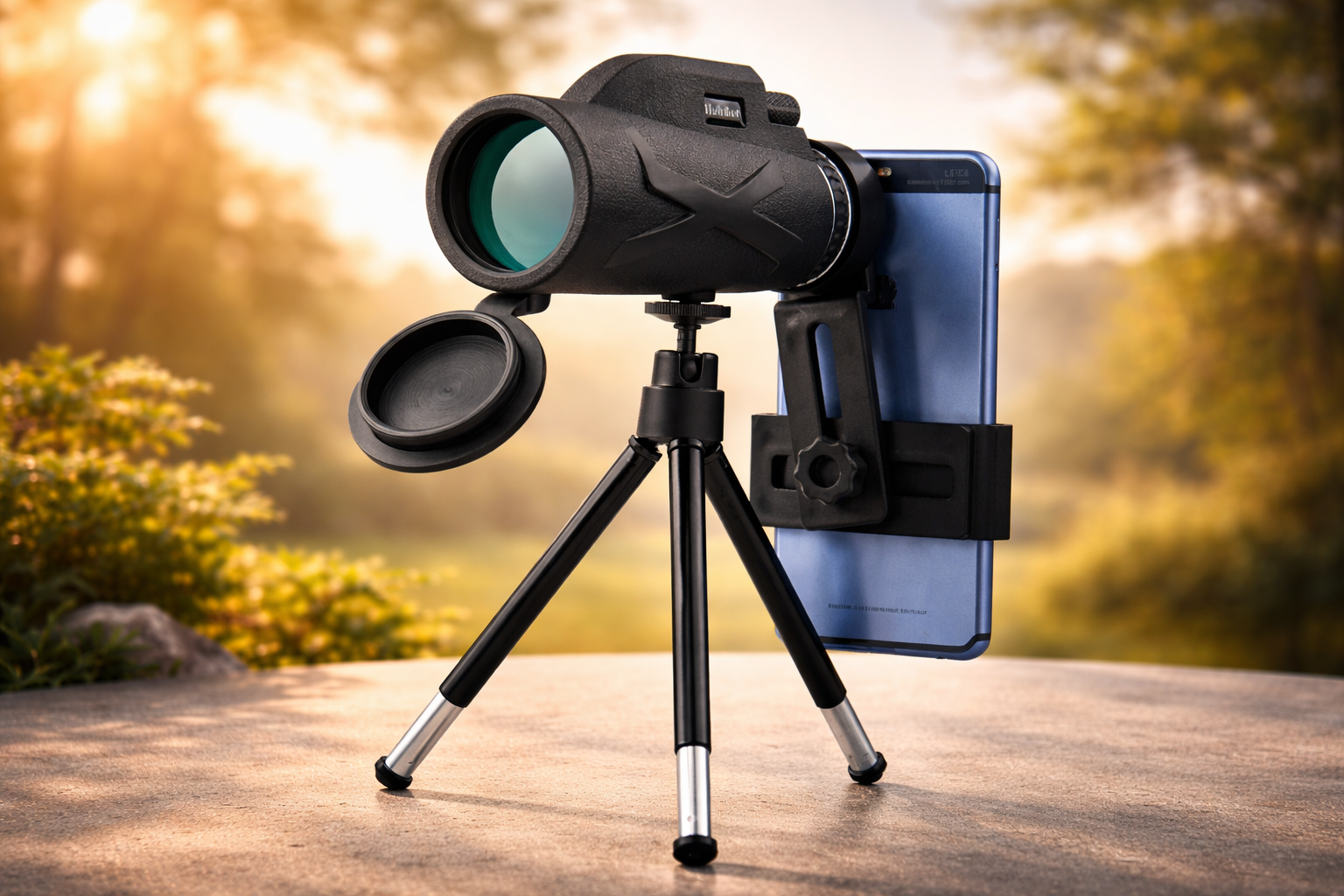 80x100 Monocular Telescope High Power Zoom Compact Lightweight for Birdwatching and Outdoor Use