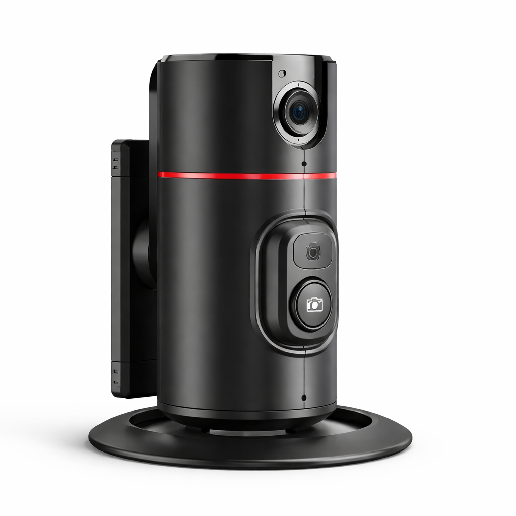 360 Auto Tracking Phone Holder AI Face Tracking Smart Stand with Remote for Hands Free Video
