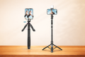Wireless Selfie Stick Tripod Bluetooth Remote Compact Adjustable for Smartphone Video and Photography